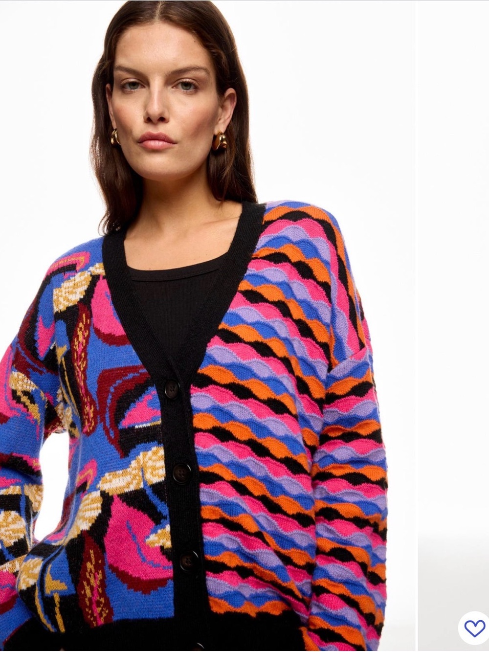 FARM Rio Mixed Mushrooms - Multicolor Cardigan